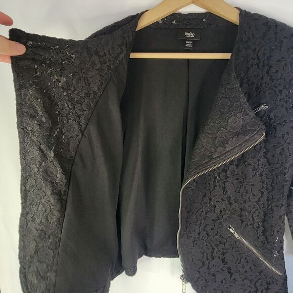 Massimo Black Lace Women's Jacket - Picture 3 of 11